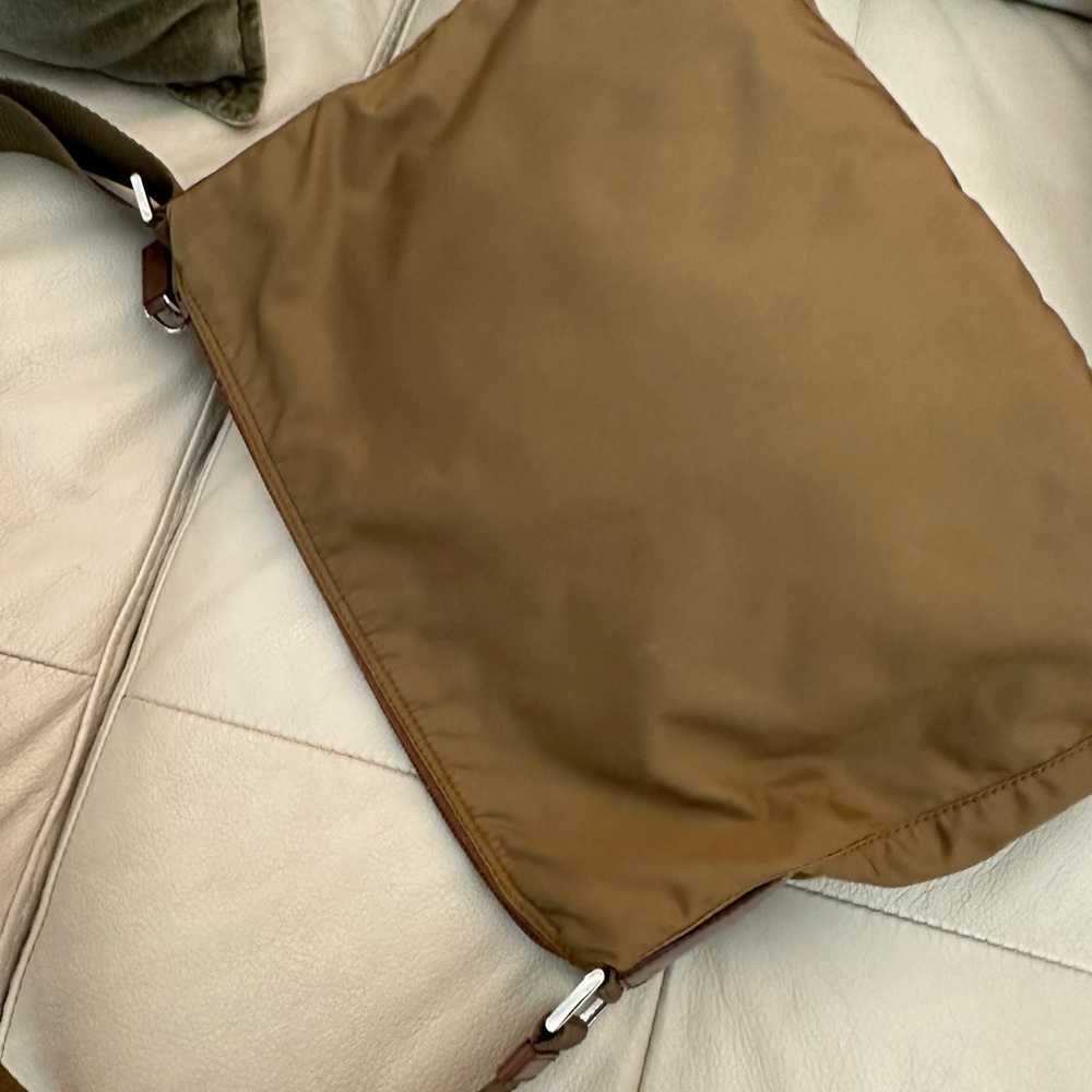 Prada Brown Nylon Crossbody Shoulder Bag - Picture 6 of 8